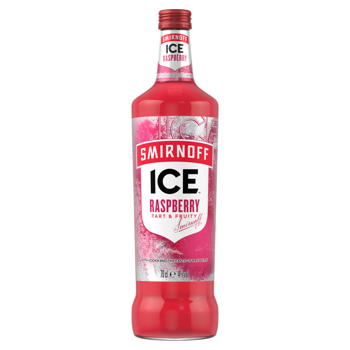 Smirnoff Ice Raspberry 4% vol Ready To Drink Premix 70cl Bottle