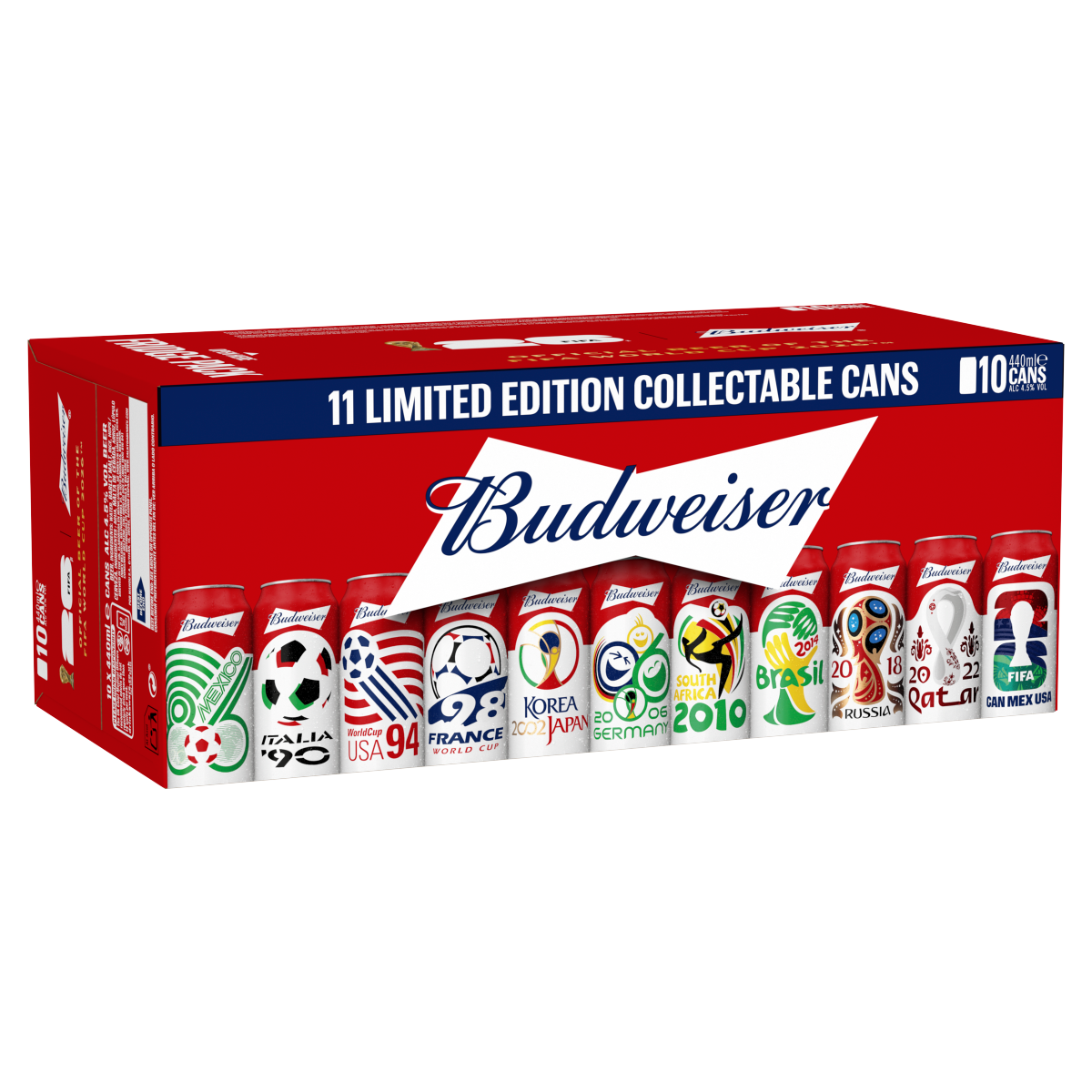 Budweiser 11 Limited Edition Collectable 10 x 440ml