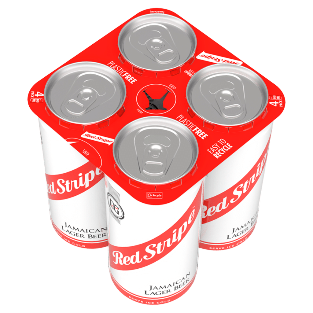 Red Stripe Jamaican Lager Beer Cans 4 x 440ml