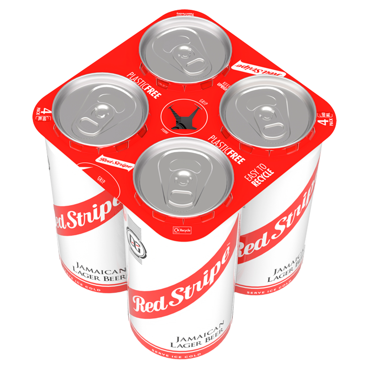 Red Stripe Jamaican Lager Beer Cans 4 x 440ml