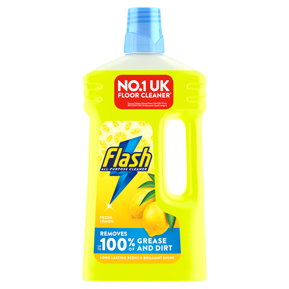 Flash Multipurpose Floor Liquid Cleaner Crisp Lemon 1L