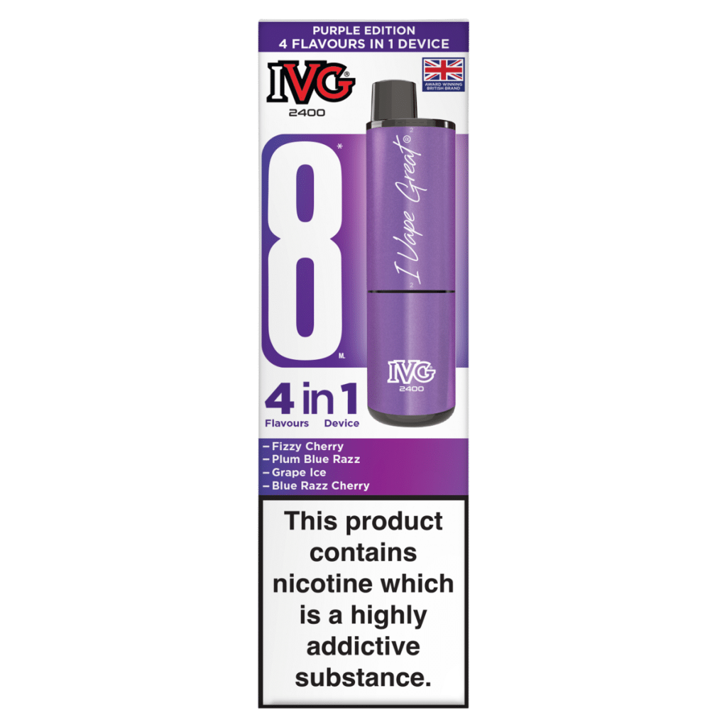 IVG 2400 4 Flavours in 1 Device Purple Edition