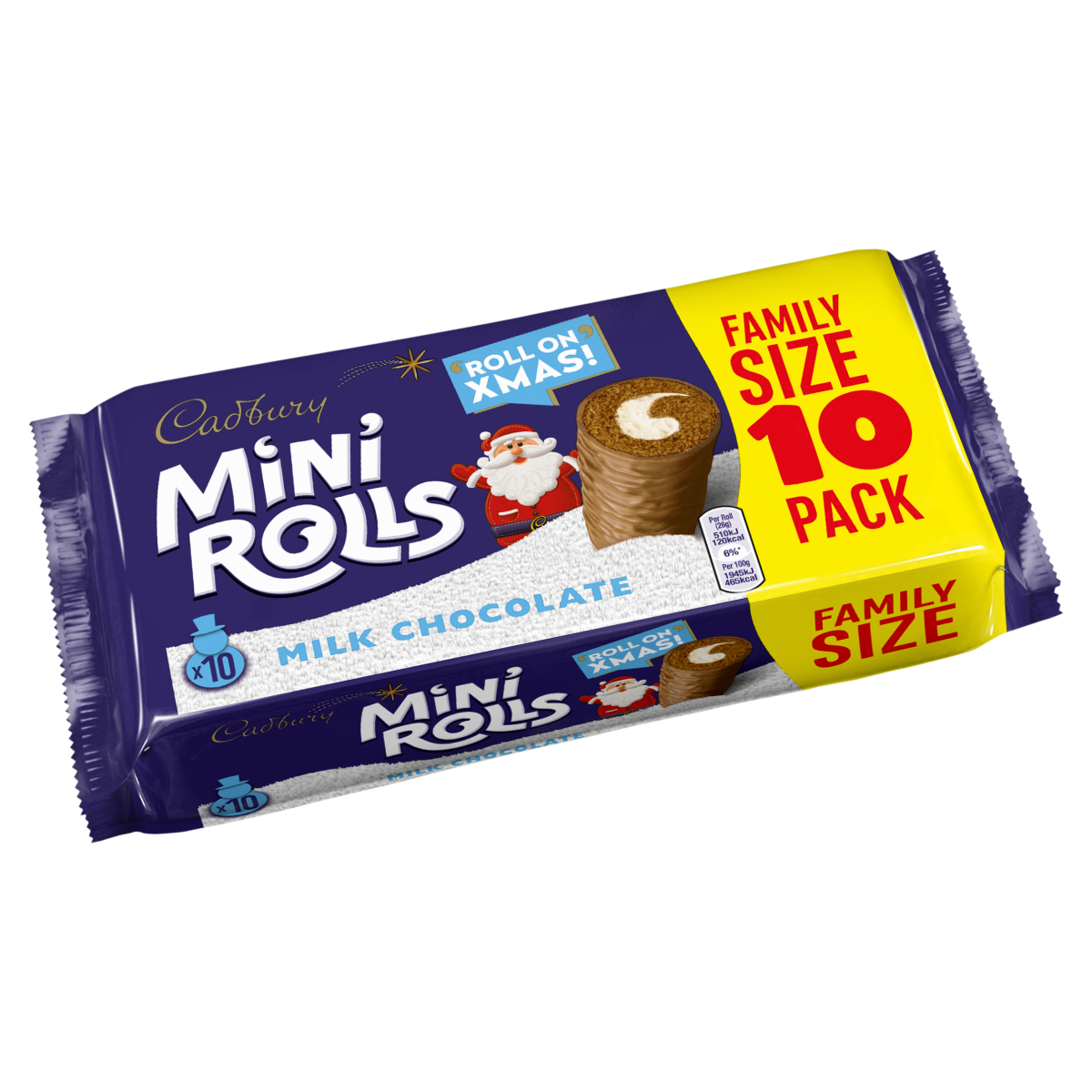Cadbury 10 Mini Rolls Milk Chocolate