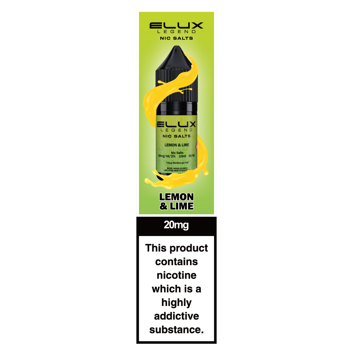 Elux Legend Nic Salts Lemon & Lime 20mg