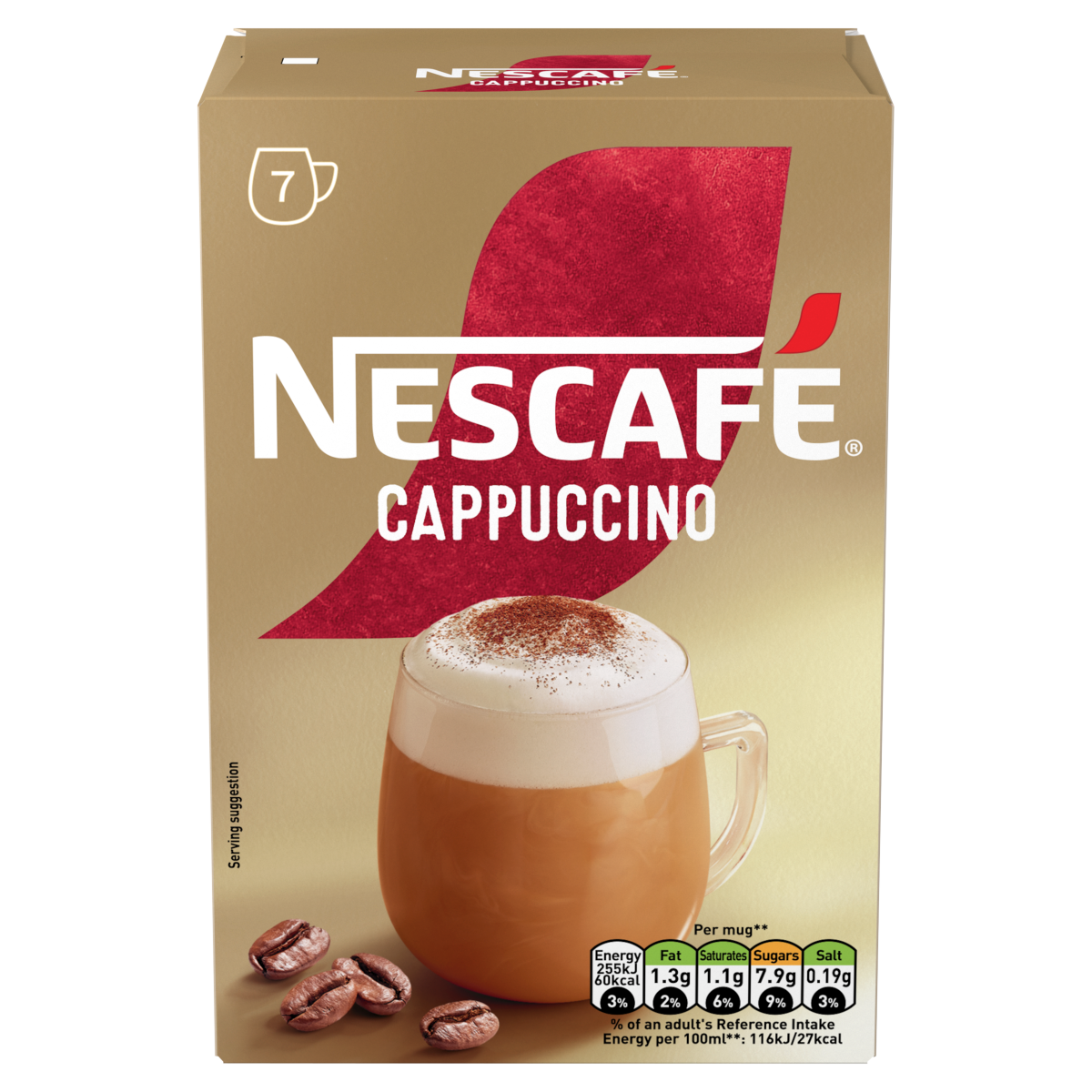 Nescafé Cappuccino 7 x 15.5g (108.5g)