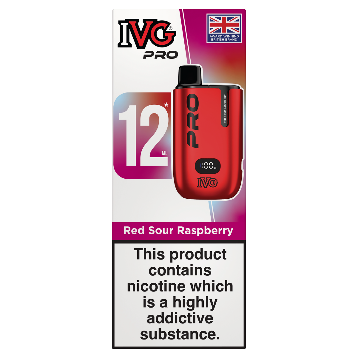 IVG Pro Red Sour Raspberry 12ml