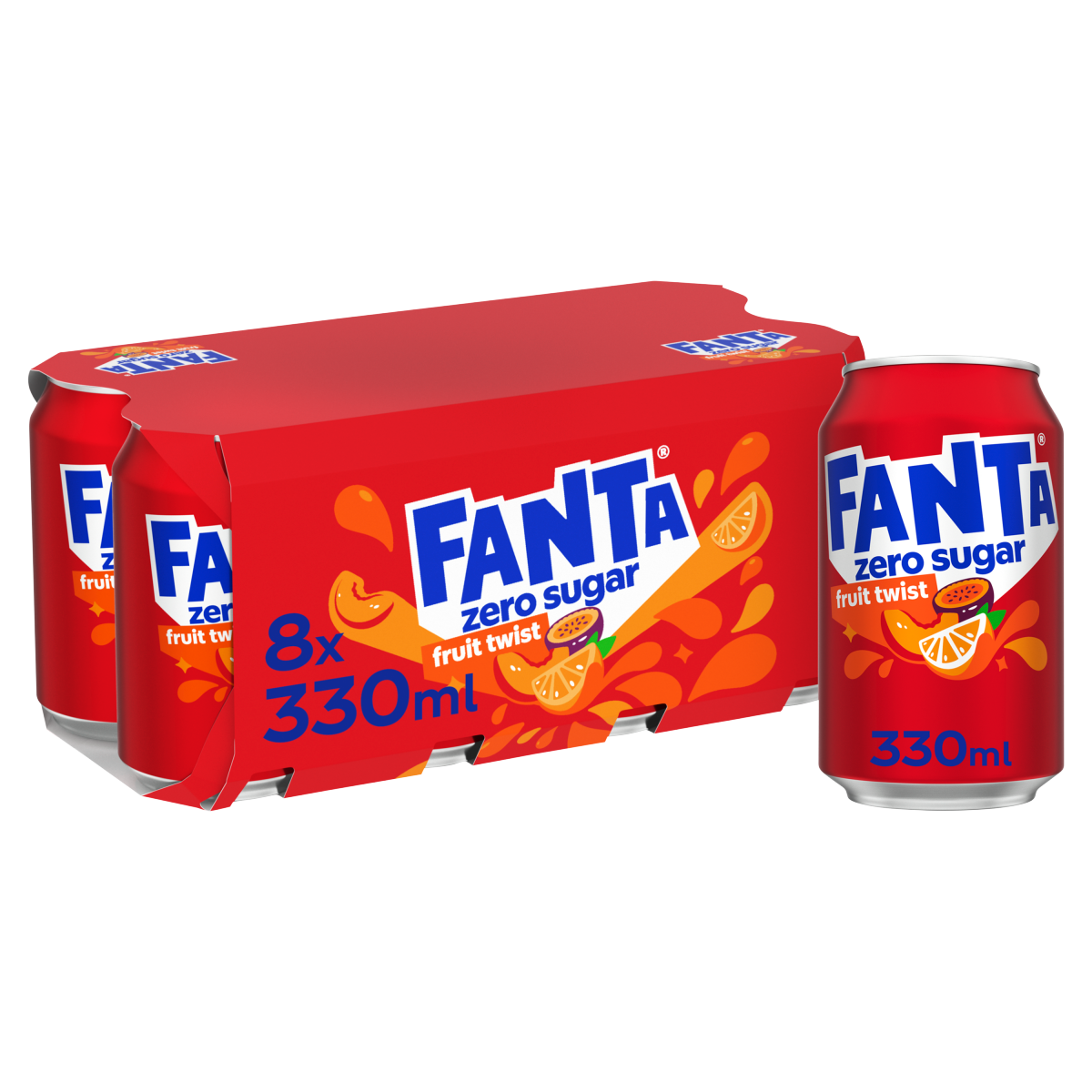 Fanta Fruit Twist Zero 8 x 330ml