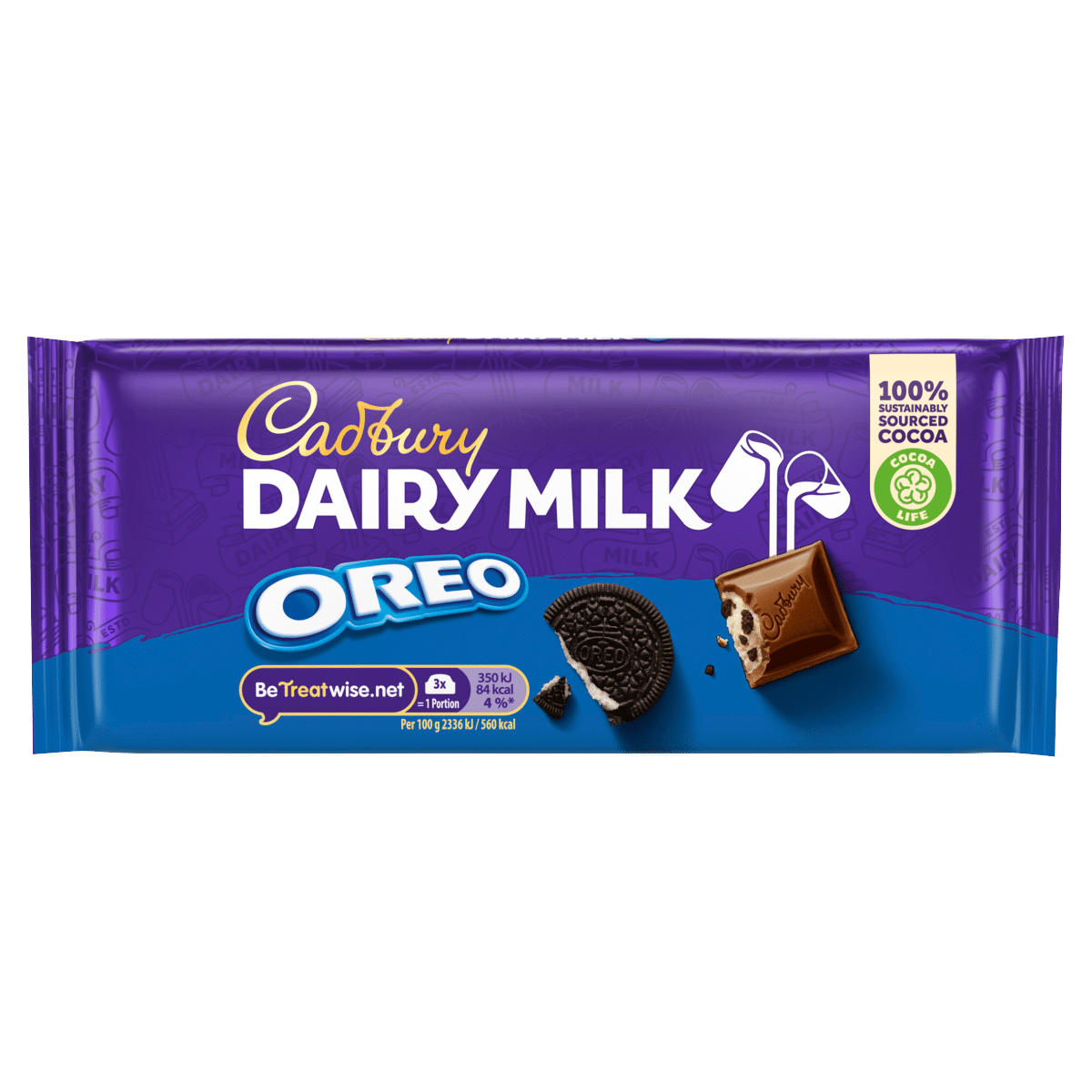 Cadbury Dairy Milk with Oreo Chocolate Bar 120g