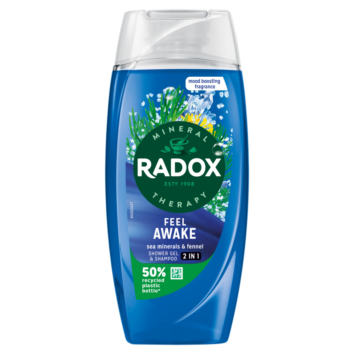 Radox Mineral Therapy 2-in-1 Shower Gel & Shampoo Feel Awake 225 ml
