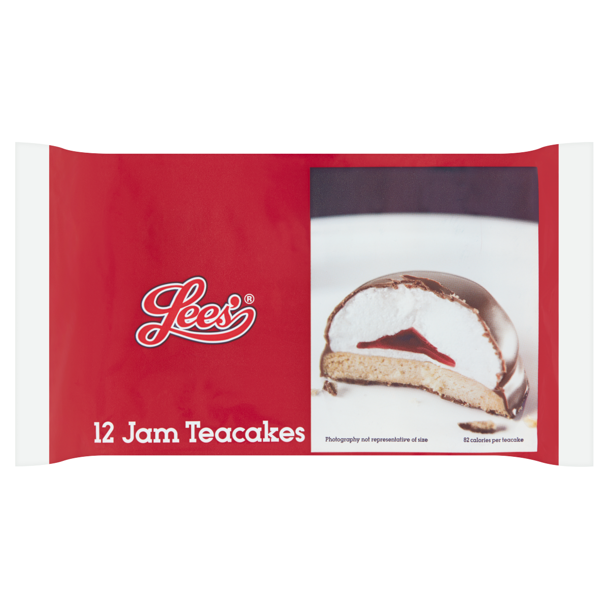Lees’ 12 Jam Teacakes 220g