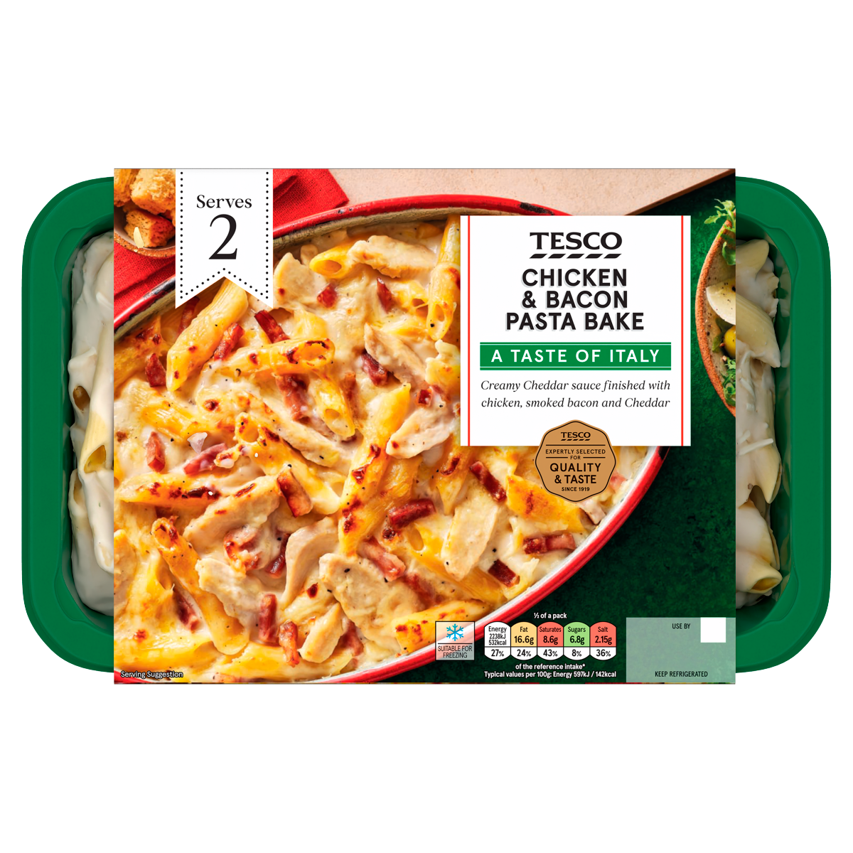 Tesco Chicken & Bacon Pasta Bake 750g