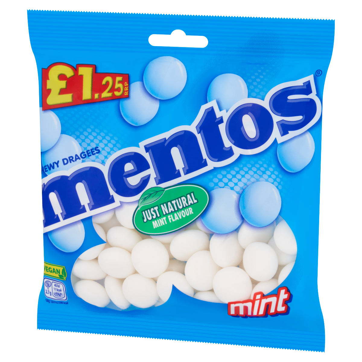 Mentos Chewy Dragees Mint Flavour 135g