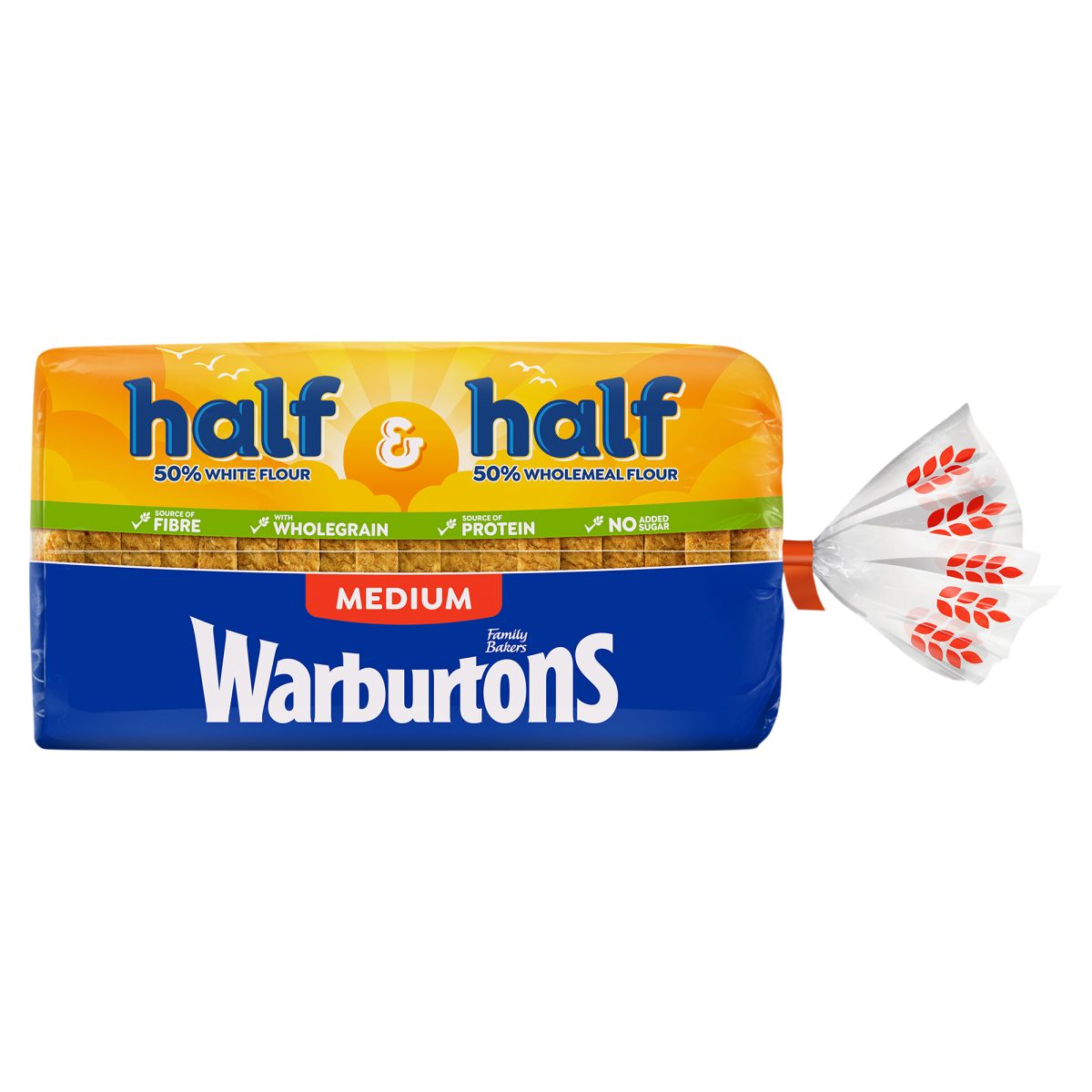 Warburtons Medium Half & Half 800g