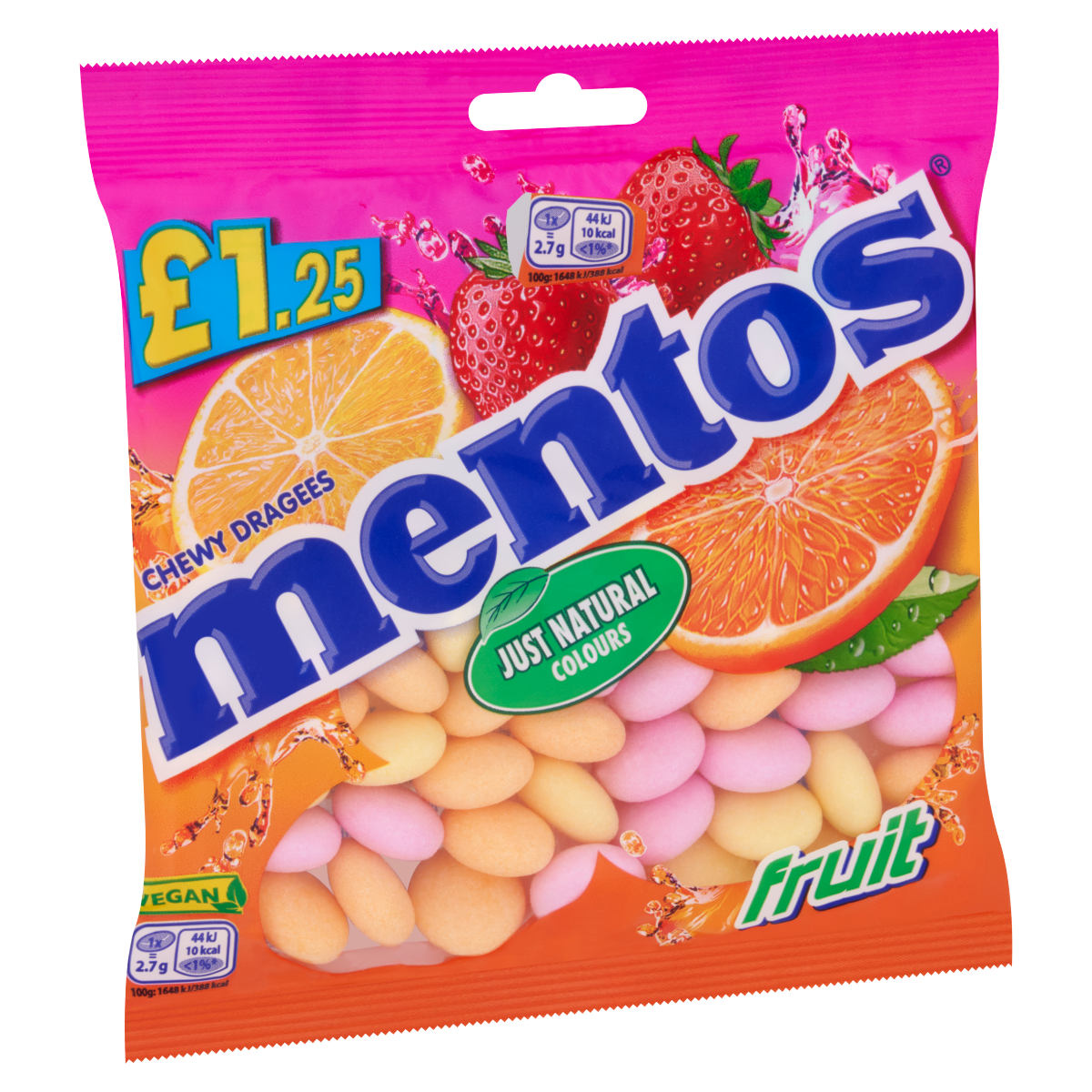 Mentos Chewy Dragees Fruit 135g