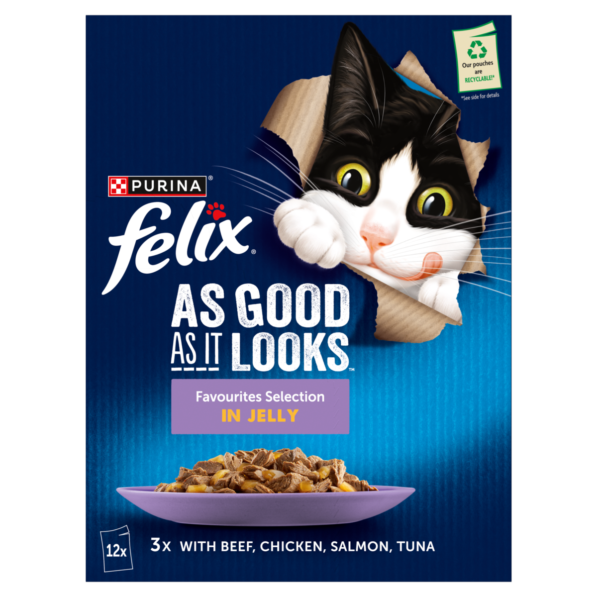 FELIX As Good As it Looks Favourites Selection Wet Cat Food 12x85g