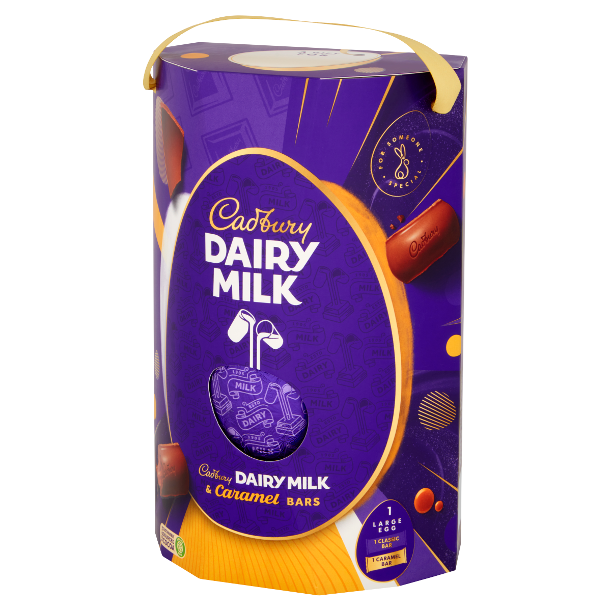 Cadbury Dairy Milk & Caramel Bars 245g