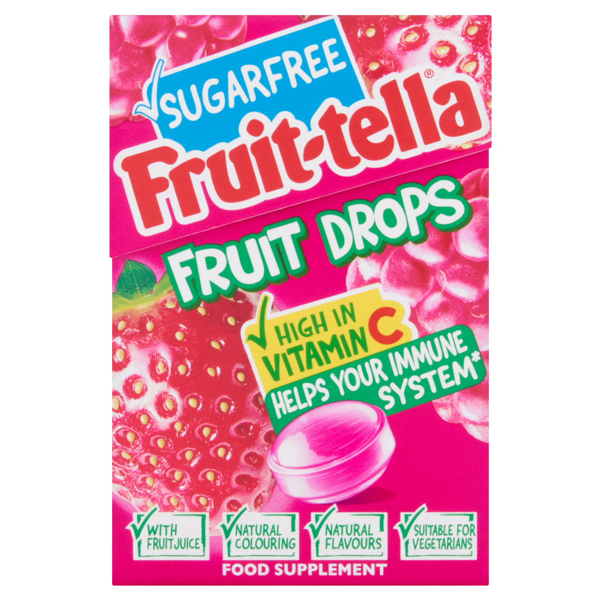 Fruit-tella Fruit Drops Food Supplement 45g