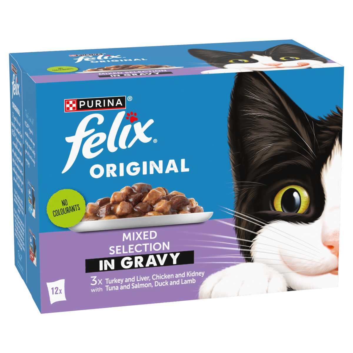 FELIX Original Mixed Selection in Gravy Wet Cat Food 12x85g
