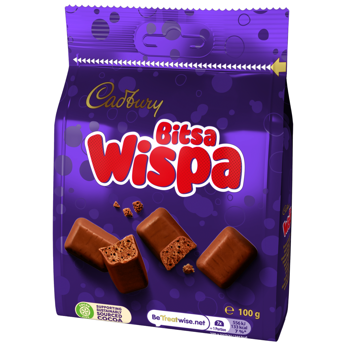Cadbury Bitsa Wispa Chocolate Bag 100g