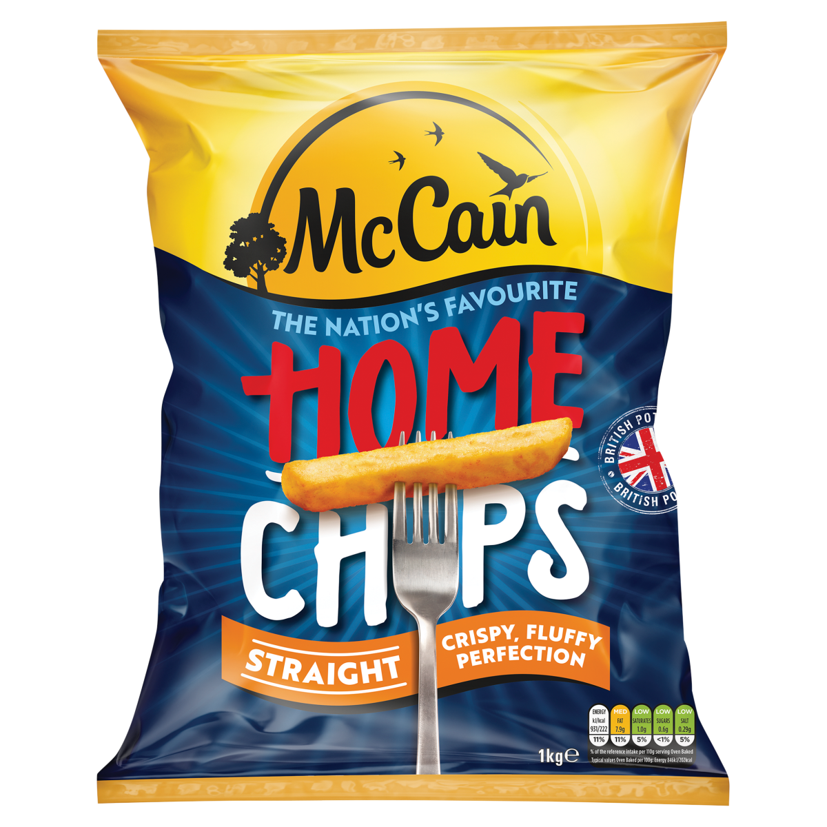 McCain Straight Home Chips 1kg