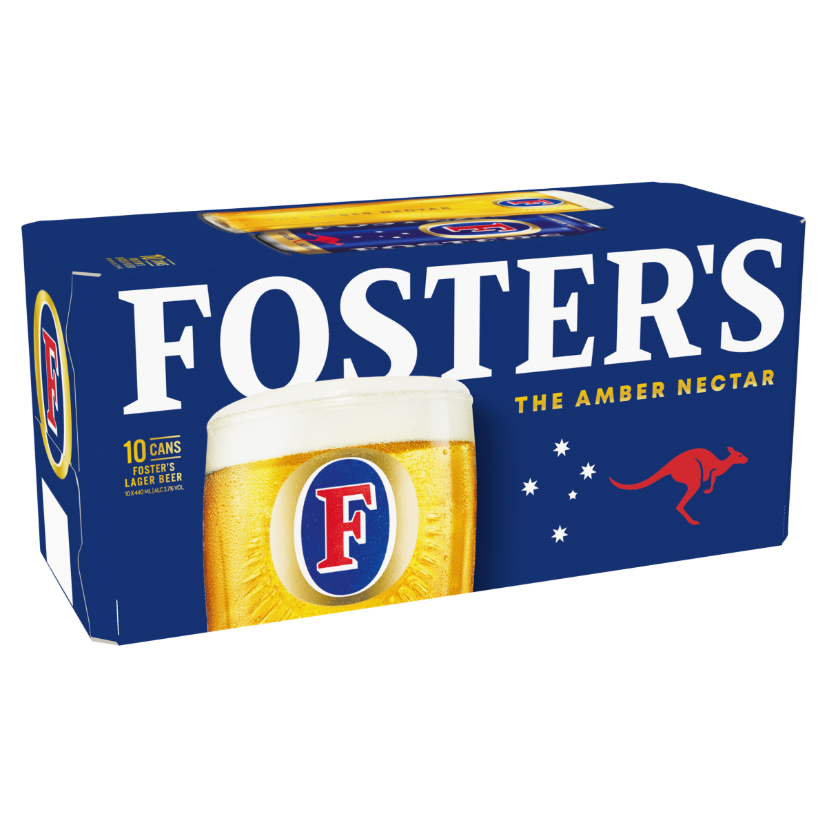 Foster’s The Amber Nectar Lager Beer Cans 10 x 440ml