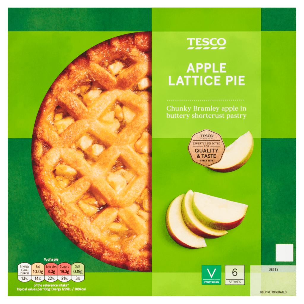 Tesco Apple Lattice Pie 500g
