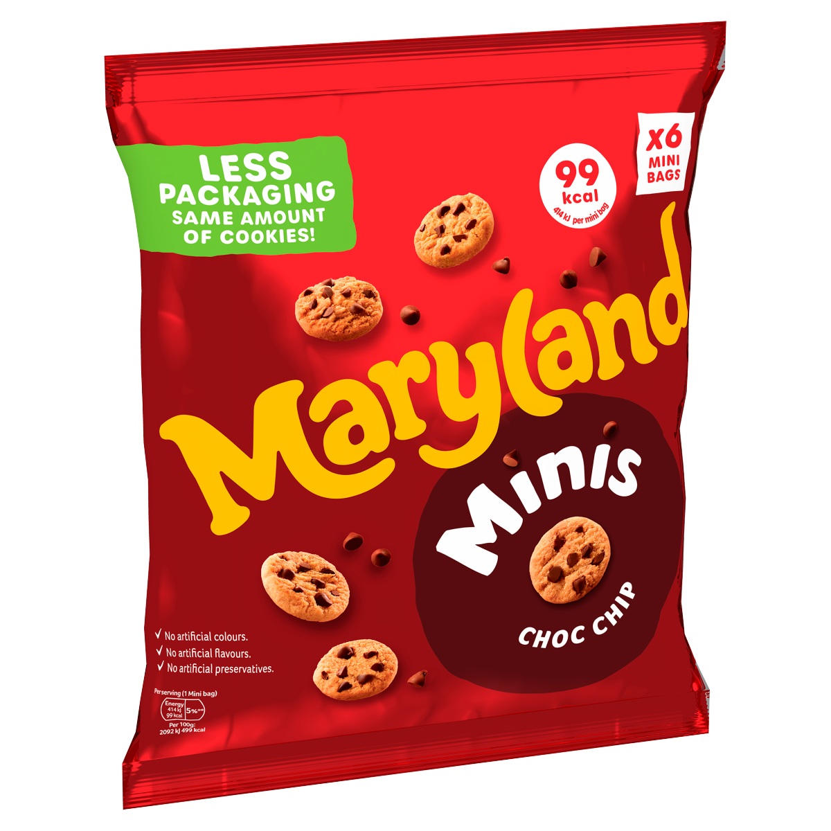 Maryland 6 Minis Choc Chip 118.8g