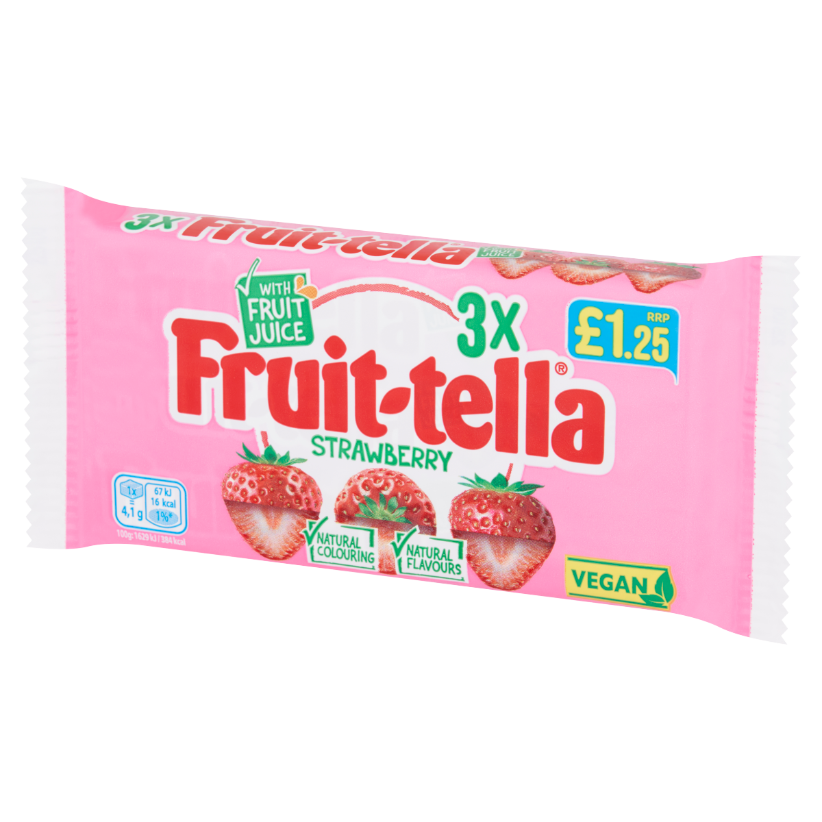 Fruit-tella Strawberry 3 x 41g