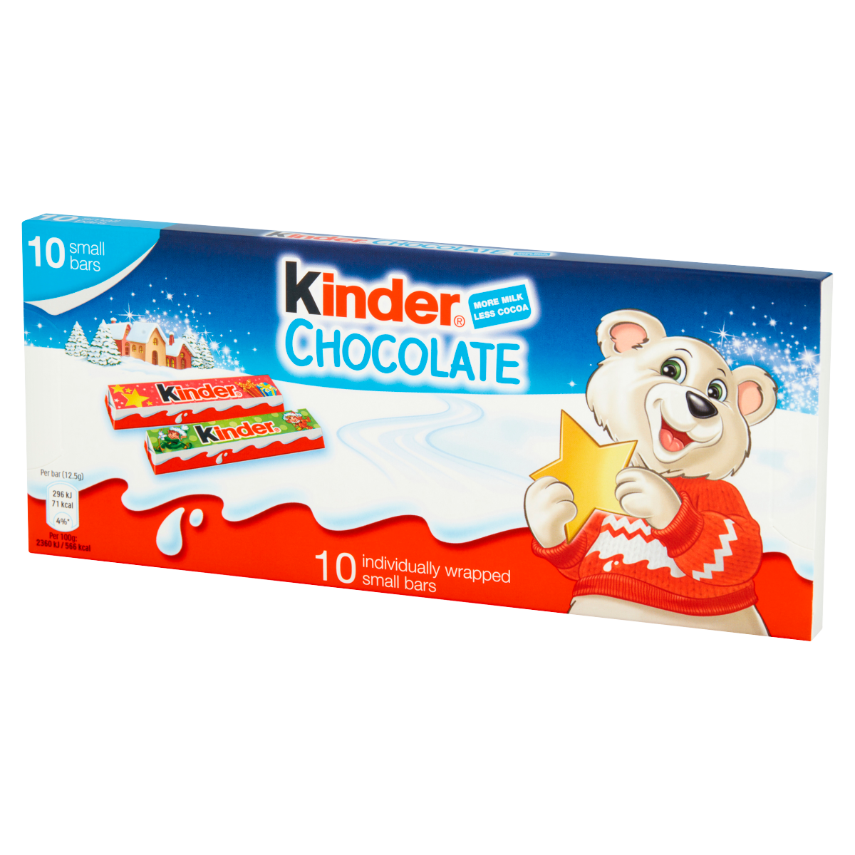Kinder Chocolate 10 Wrapped Small Bars 125g