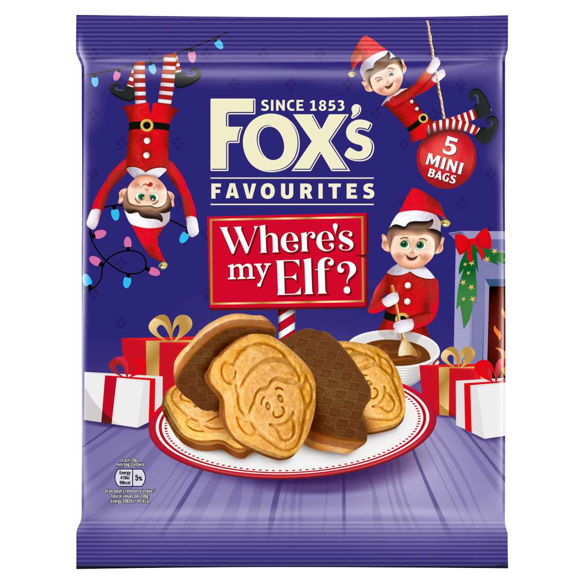 Fox’s Favourites Where’s My Elf 5 x20g (100g)
