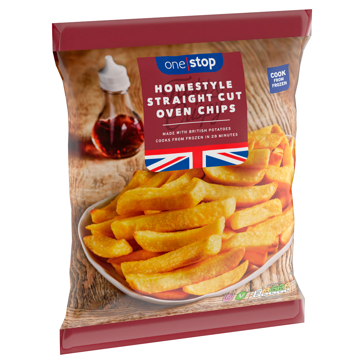 One Stop Homestyle Straight Cut Oven Chips 950g