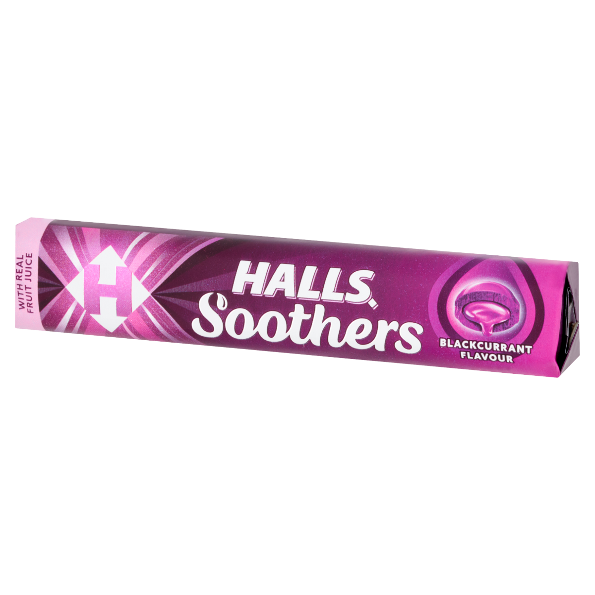Halls Soothers Blackcurrant Lozenges Roll 45g