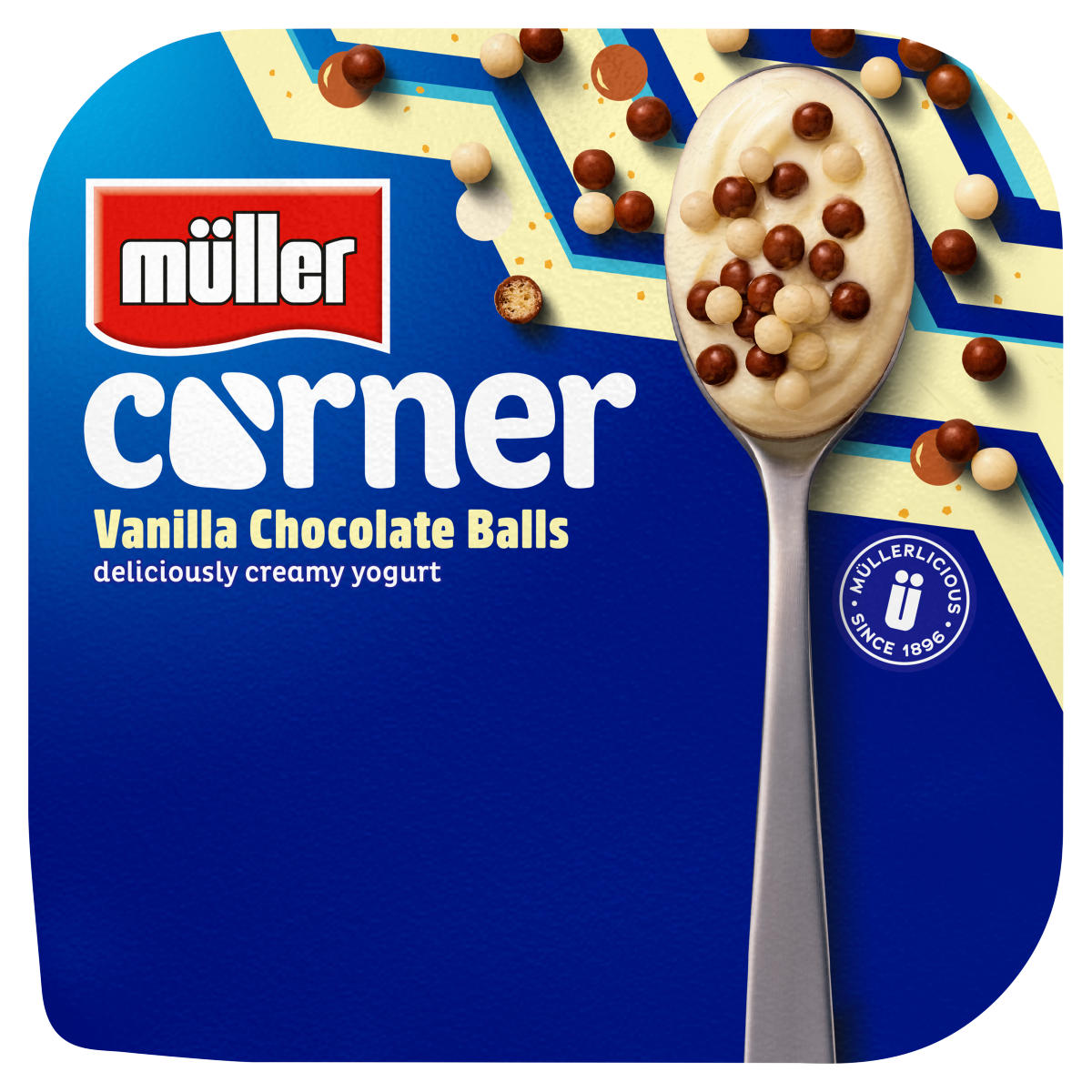 Müller Corner Vanilla Chocolate Balls 124g