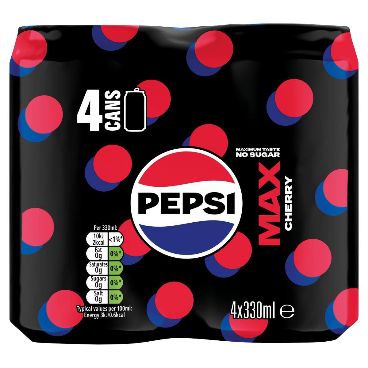 Pepsi Max Cherry 4 x 330ml