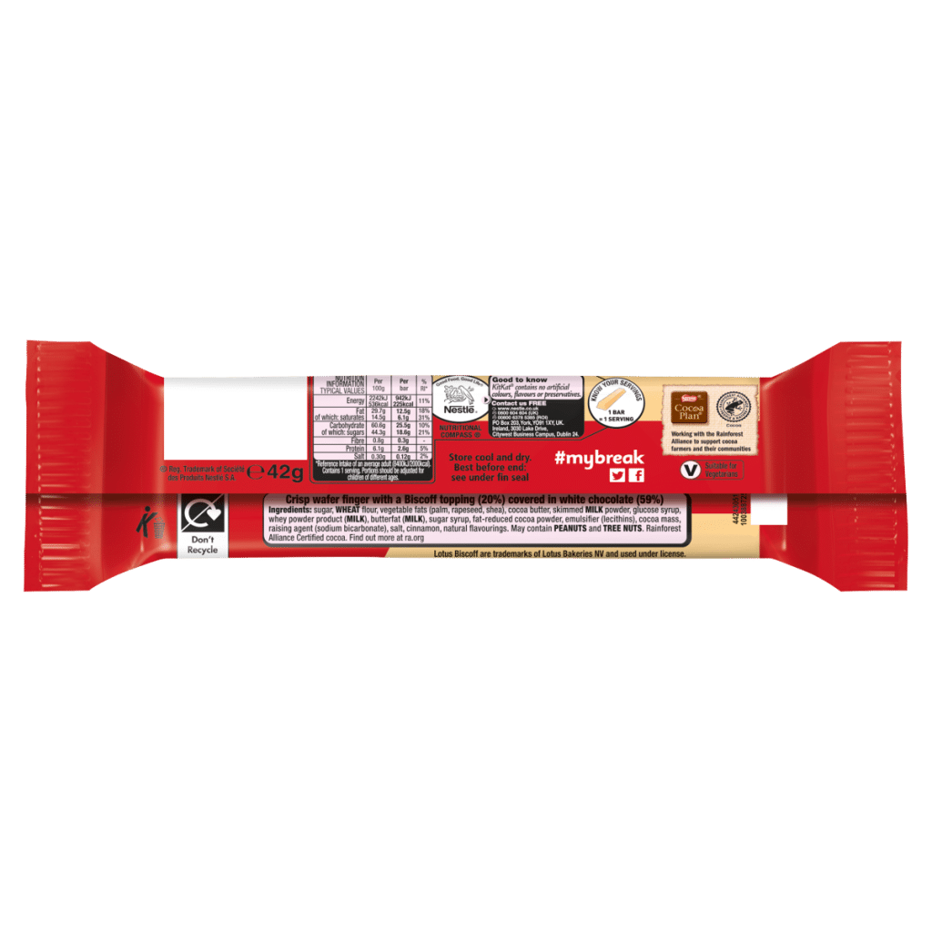 KitKat Chunky with Lotus Biscoff White 42g