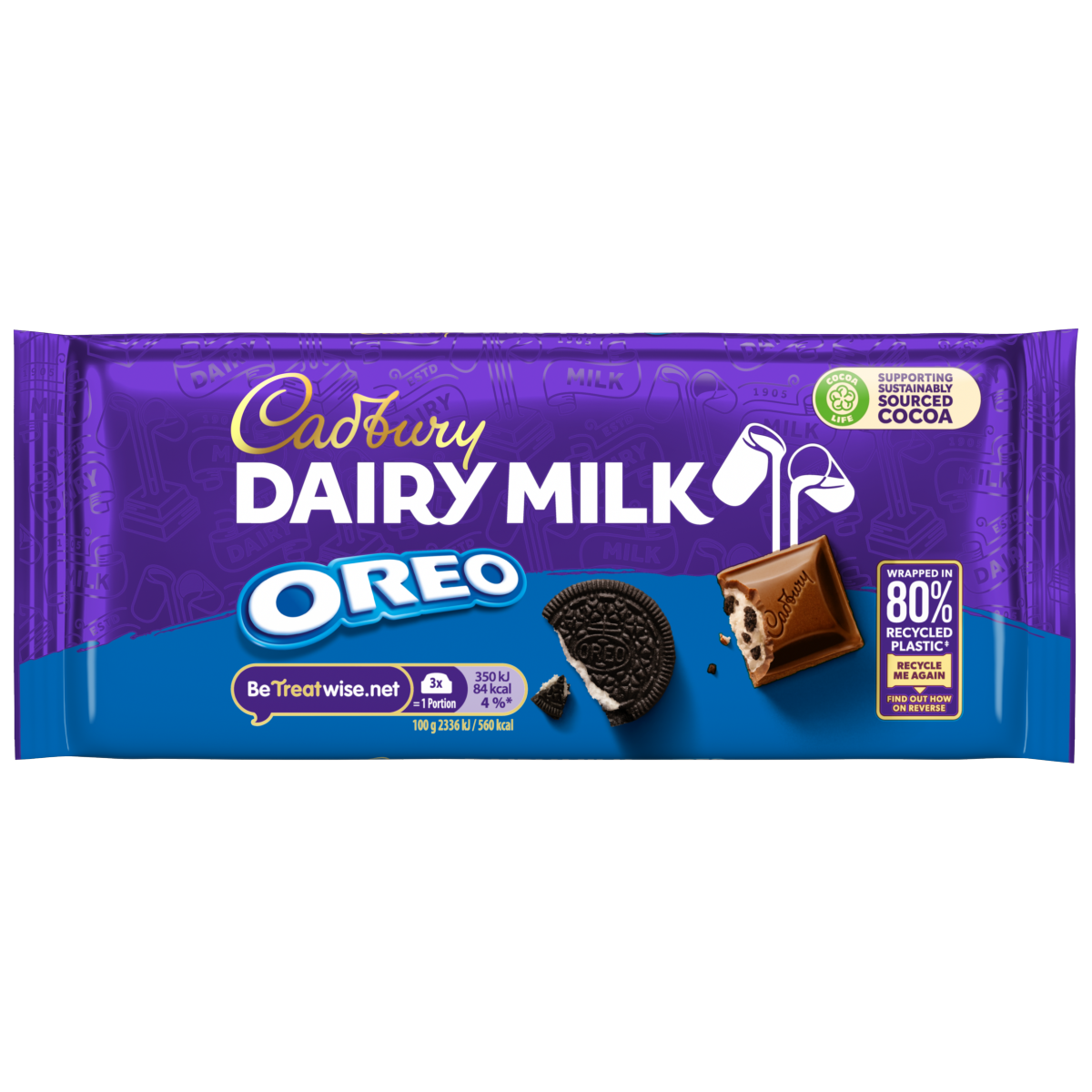 Cadbury Dairy Milk Oreo Chocolate Bar 120g