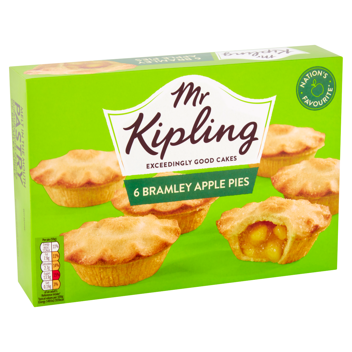 Mr Kipling 6 Bramley Apple Pies