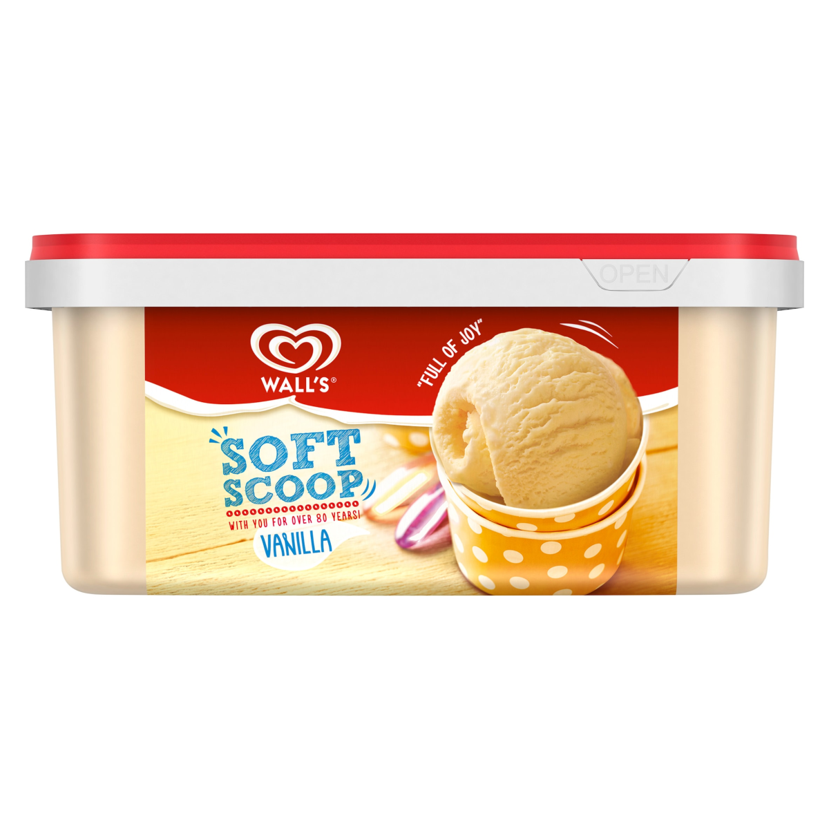 Heartbrand Wall’s Soft Scoop Ice Cream Dessert Vanilla 1.8 L