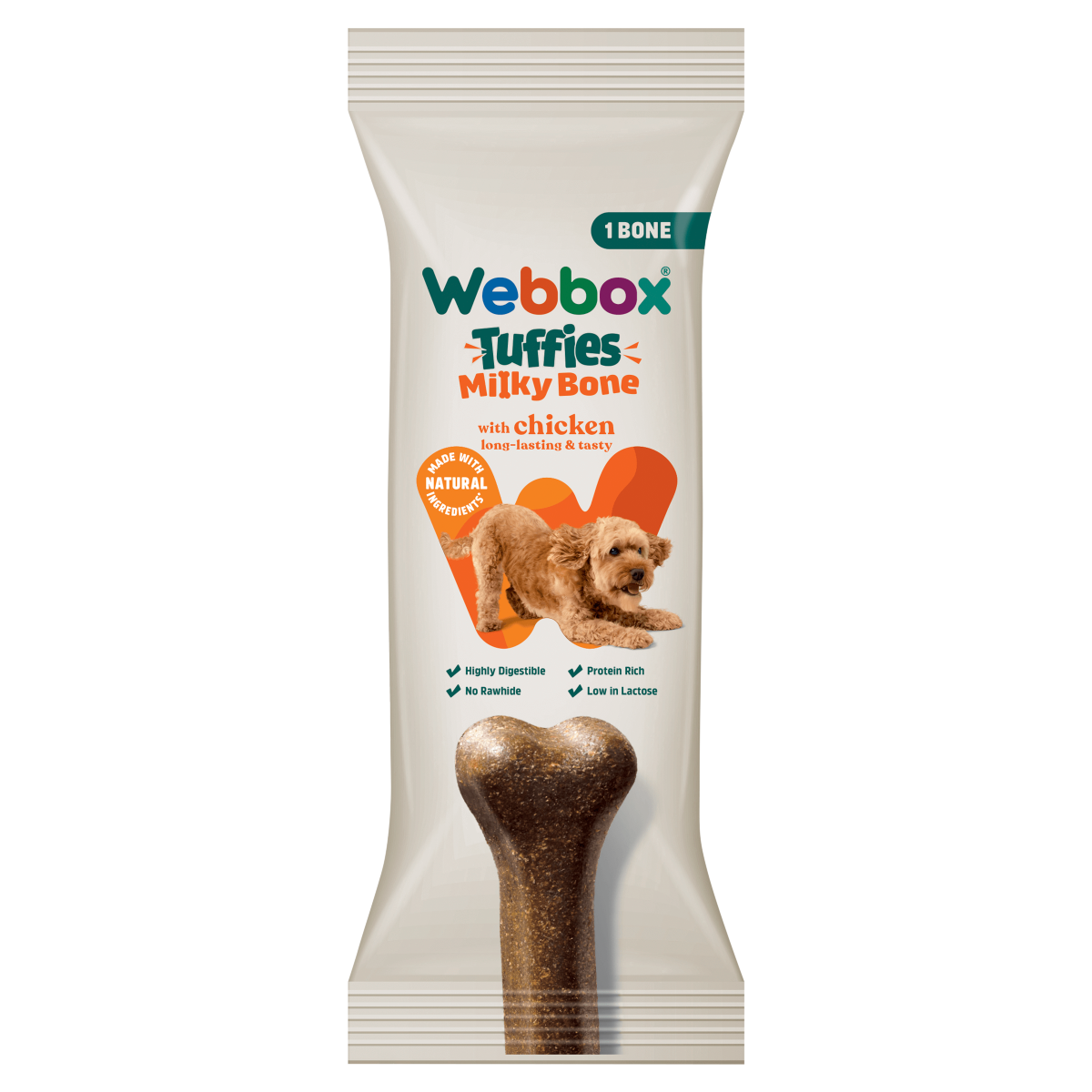 Webbox Tuffies Milky Bone with Chicken 90g
