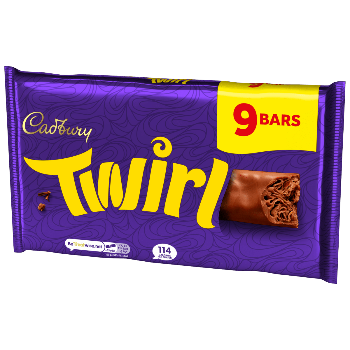 Cadbury Twirl Milk Chocolate 9 Pack Multipack 193.5 g