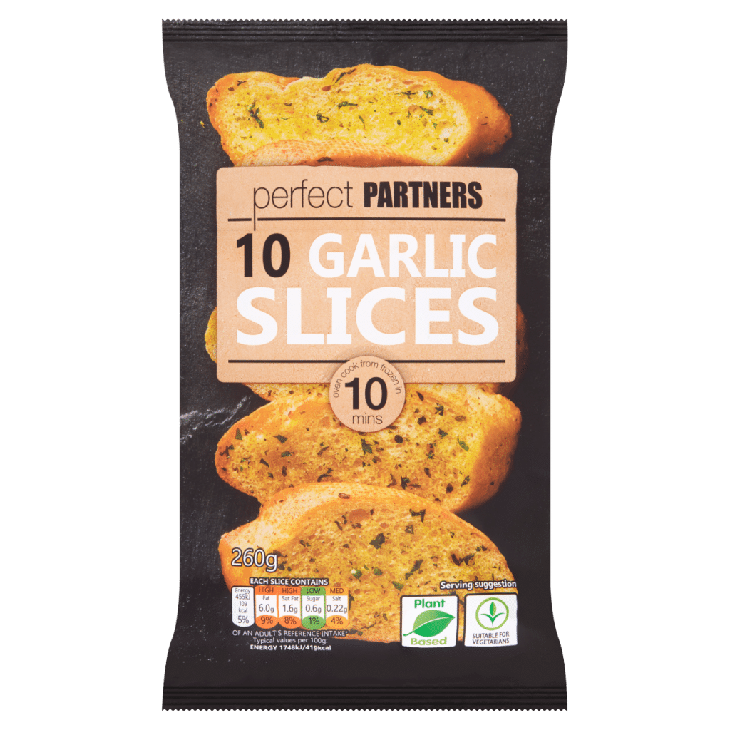 Perfect Partners 10 Garlic Slices 260g