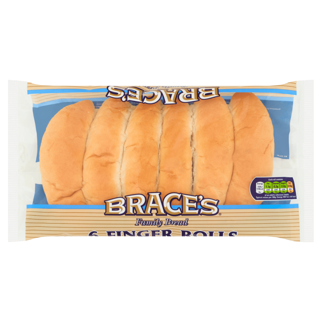 Brace’s Family Bread 6 Finger Rolls