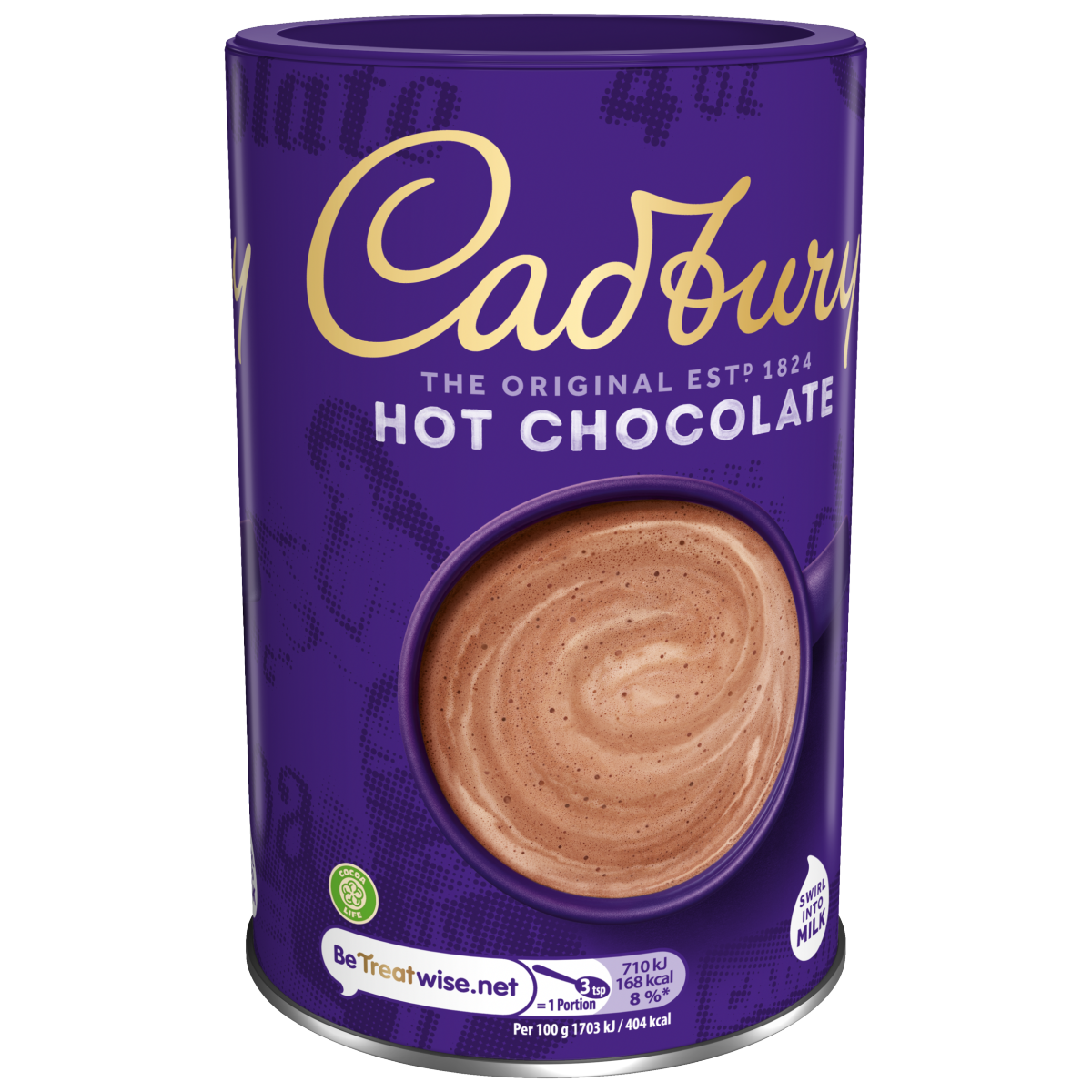Cadbury Drinking Hot Chocolate Cocoa Powder Tin 500g