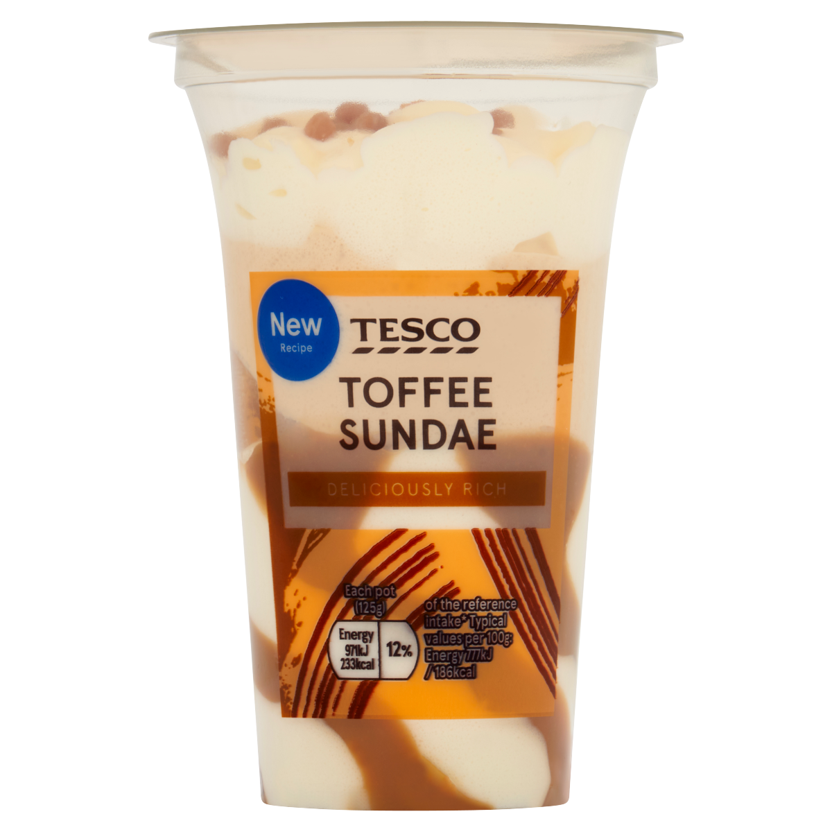 Tesco Toffee Sundae 125ge