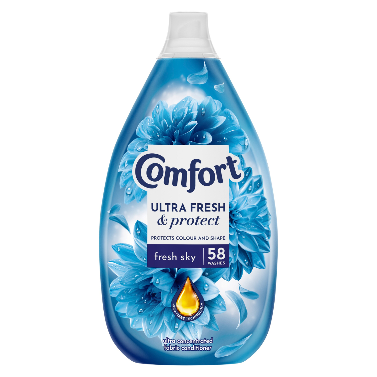 Comfort Ultra Fresh & Protect Fabric Conditioner Fresh Sky 58 washes (870 ml)
