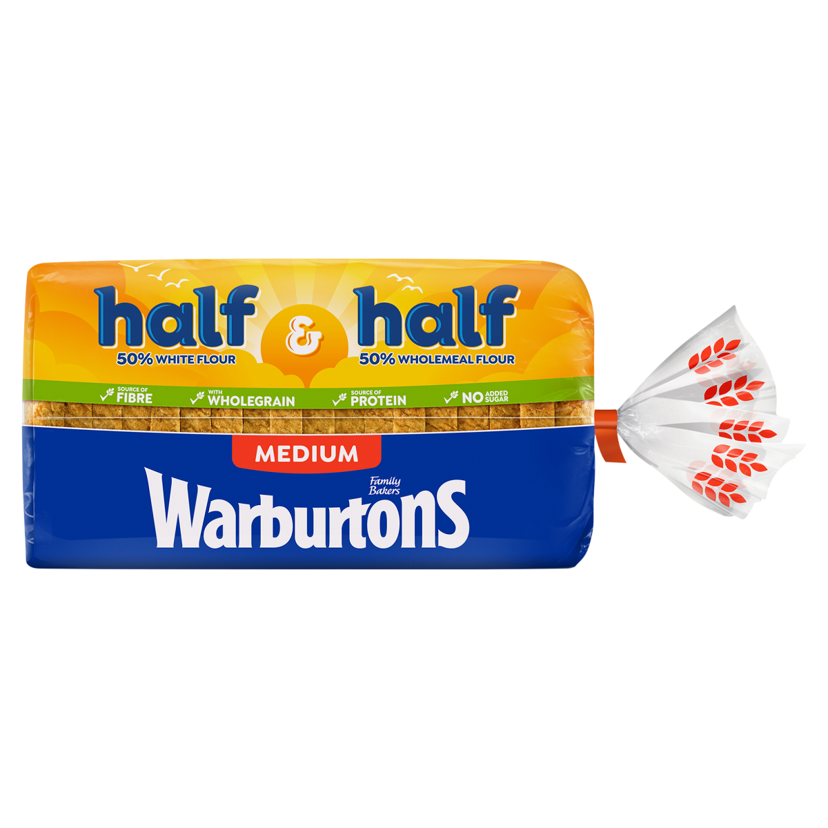 Warburtons Half & Half Medium 800g