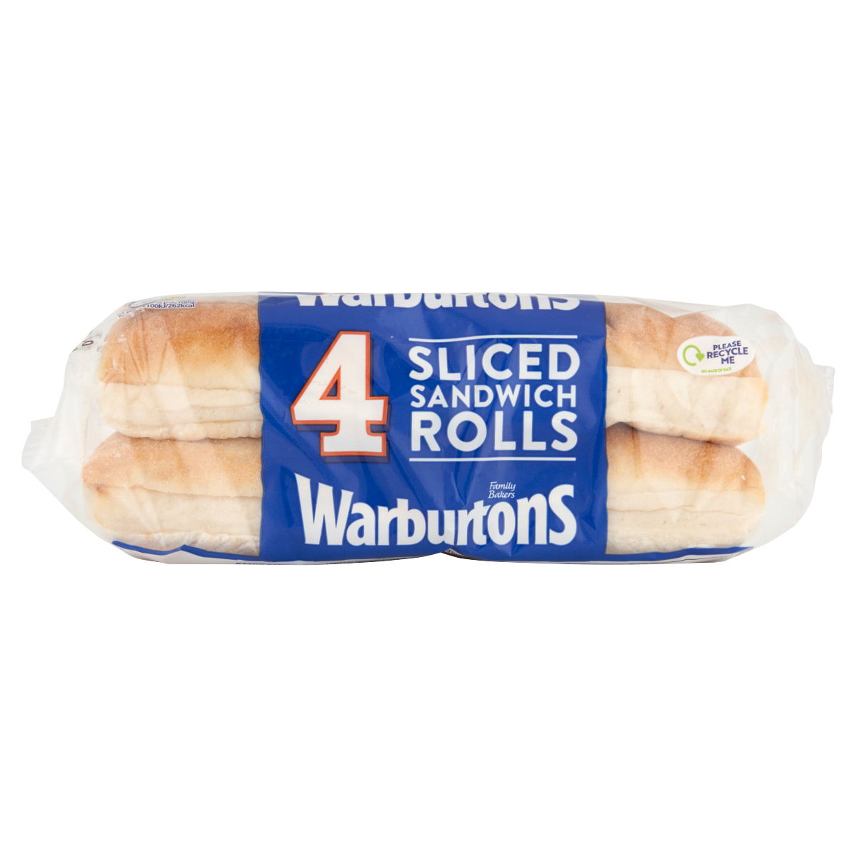 Warburtons 4 Sliced Sandwich Rolls