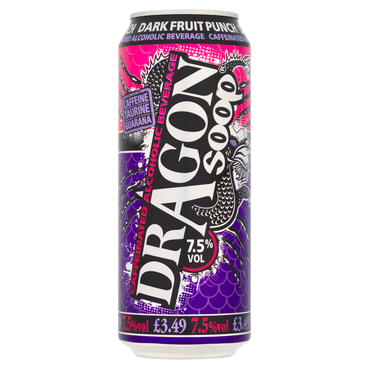 Dragon Soop Dark Fruit Punch Caffeinated Alcoholic Beverage 500ml