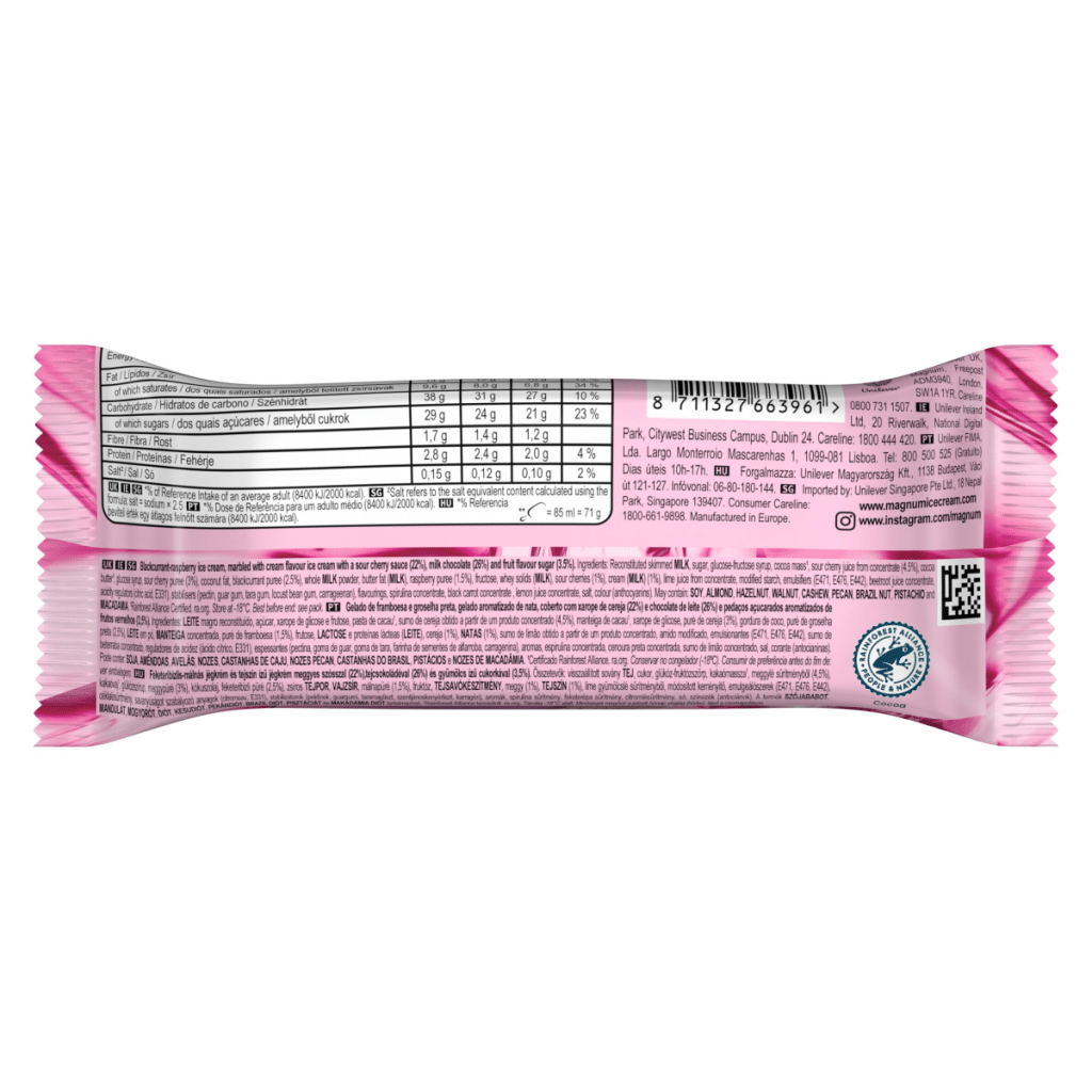 Magnum Utopia Ice Cream Stick Double Cherry 85 ml