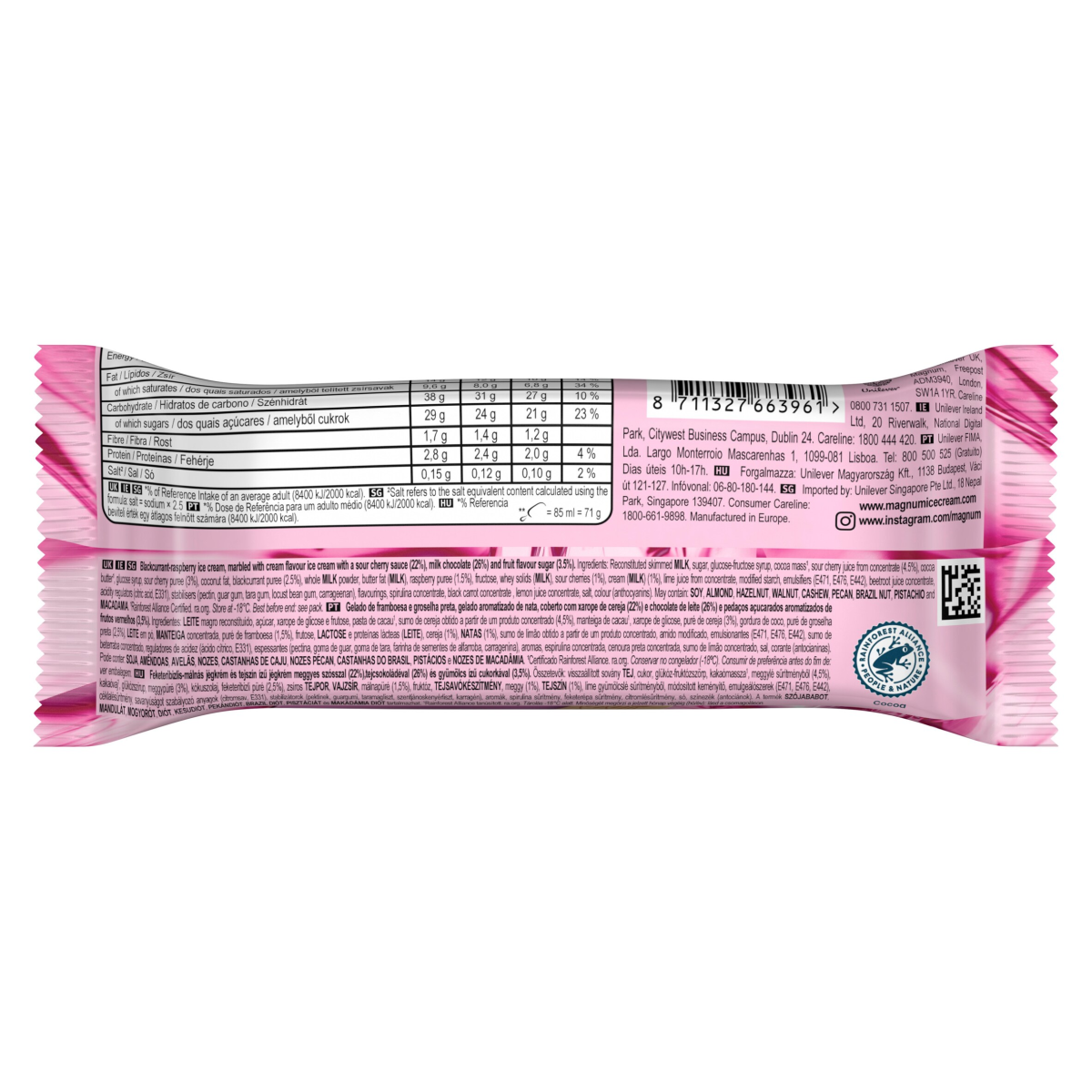 Magnum Utopia Ice Cream Stick Double Cherry 85 ml